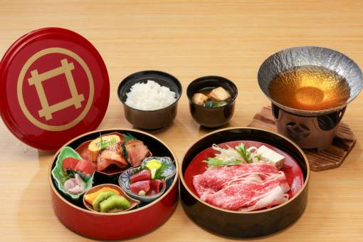 近江牛出汁鍋と味覚弁当　