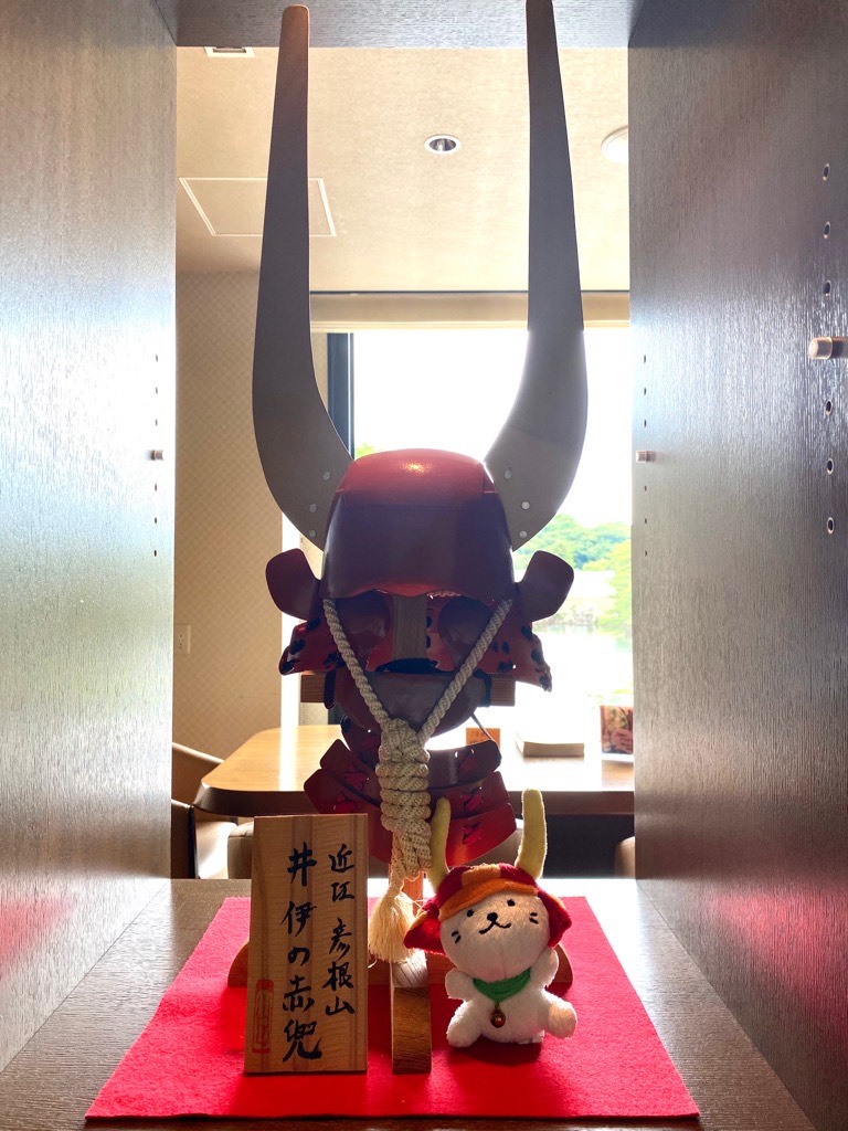 赤い兜 武将 ニ武将samurai 赤備えトンボ 三日月兜 armor 五月人形 五