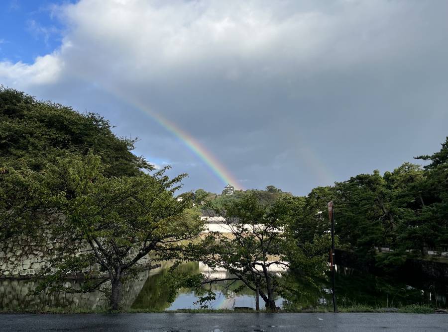 | 彦根お天気ブログ |雨上がりの虹♪