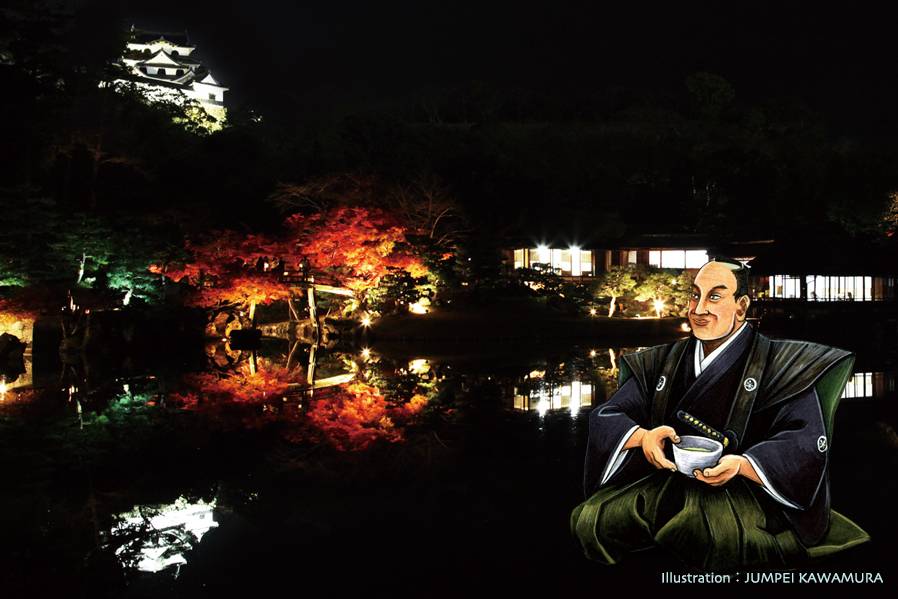 彦根城の幻想的な紅葉が楽しめるー錦秋の玄宮園ライトアップー　今月16日から、まもなく始まります！