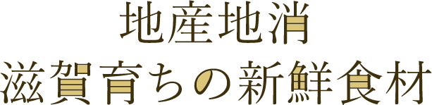 地産地消滋賀育ちの新鮮食材